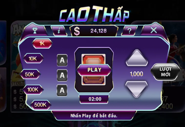 Minigame Cao Thấp Tại 789Club Là Sân Chơi Thử Thách Bản Lĩnh