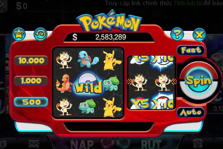 Minigame Pokemon Tại 789Club Khám Phá Thế Giới Phần Thưởng Đầy Màu Sắc