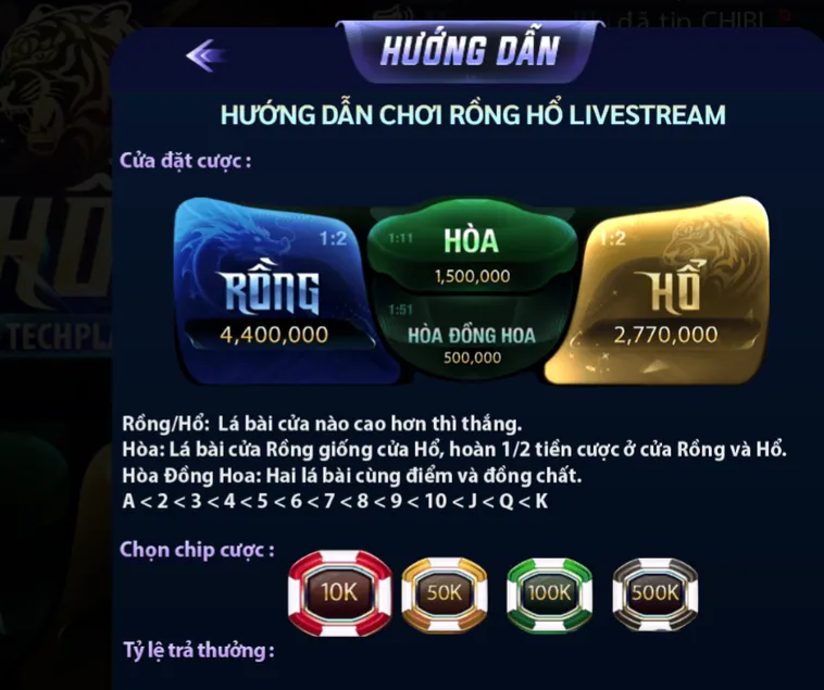 Rồng Hổ Casino Tại 789Club Trải Nghiệm Sảnh Cược Tốc Độ Và Cơ Hội Thắng Lớn
