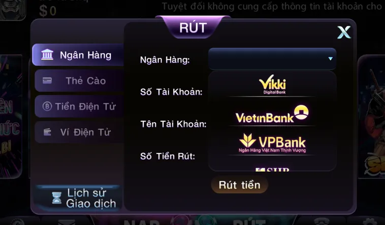 Rút Tiền 789Club Quy Trình Chuyển Đổi Lợi Nhuận Thành Tiền Mặt Nhanh Chóng