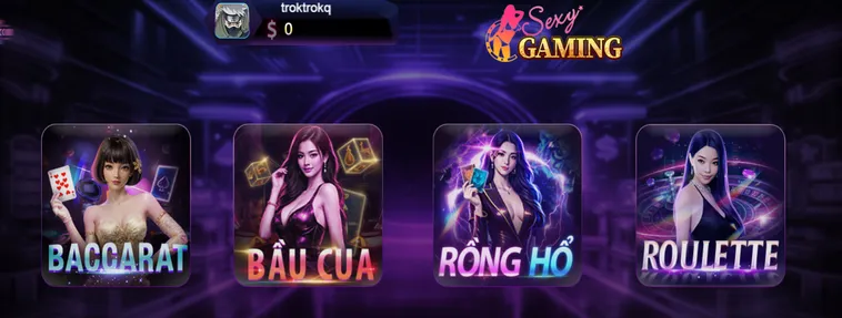 Sexy Gaming Live Tại 789Club Không Gian Casino Giải Trí Đỉnh Cao Năm 2026