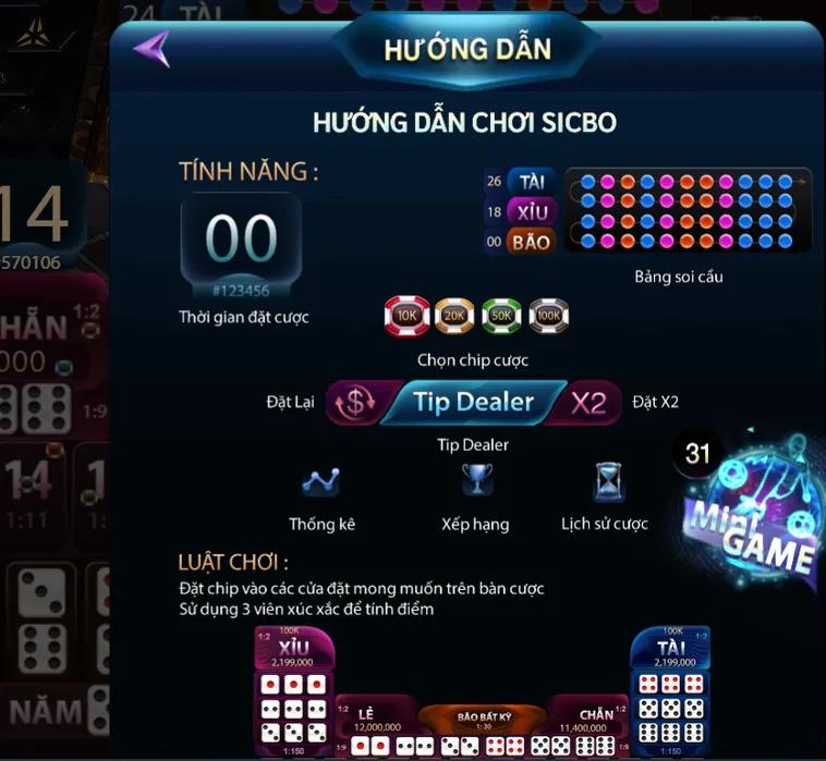 Sicbo Casino Tại 789Club Mang Lại Tỷ Lệ Thắng Lớn Cho Người Chơi